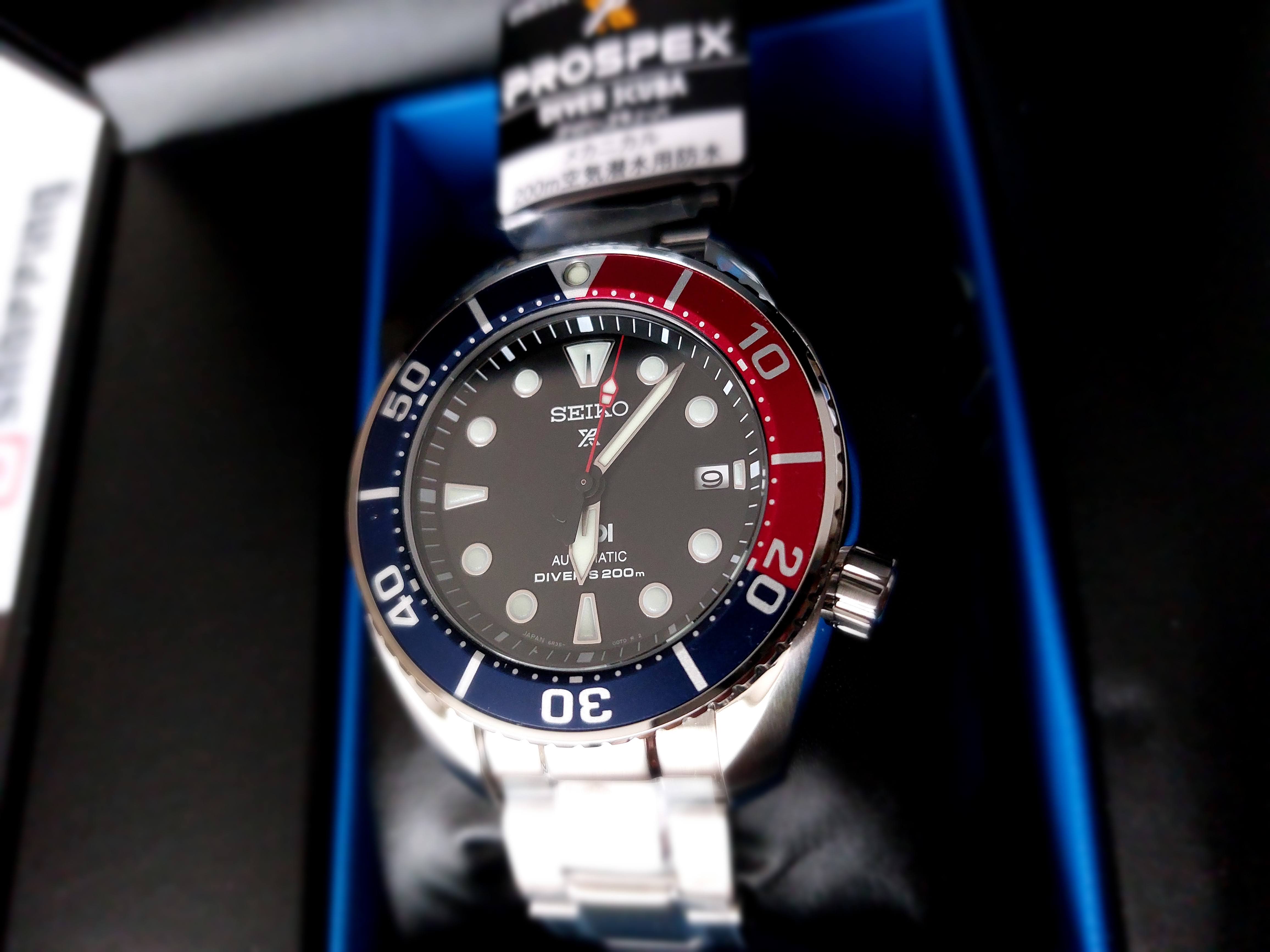 Seiko SPB181 / SBDC121 Prospex Sumo Pepsi PADI SPB181J / SPB181J1